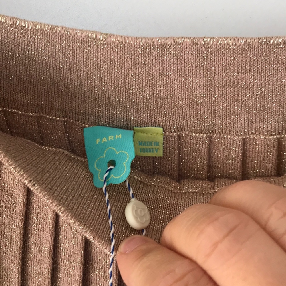 Anthropologie - FARM Rio- pleated blush knit skirt - Picture 8 of 8